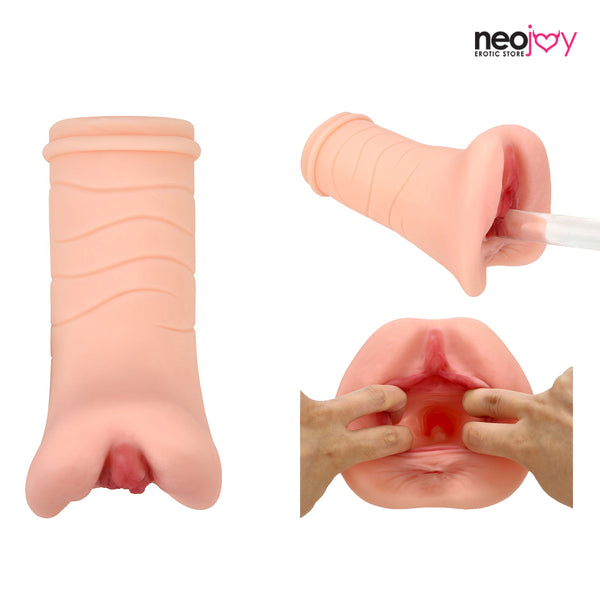 Neojoy - Prominent Inner Lips Handheld Masturbator - 0.59kg - Skin