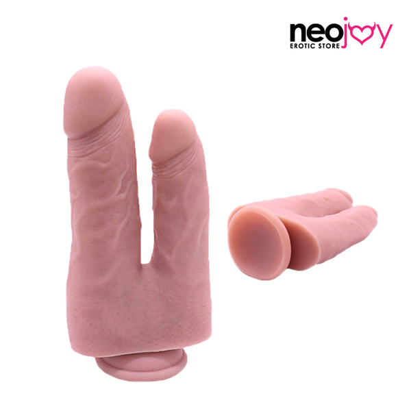 Neojoy - Realstic Silicone Dildo With Suction Cup - 16cm - 642gm - Flesh