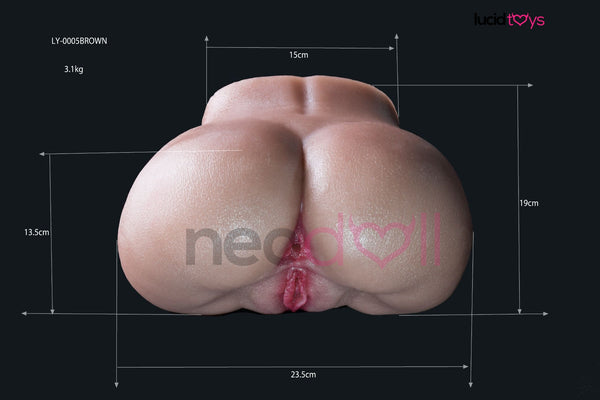 Neojoy - Cute whole real texture big Butt - 3.1KG - LY0005 - Tan