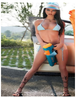 Neodoll Racy Rebecca - Realistic Sex Doll- 175cm - Brown