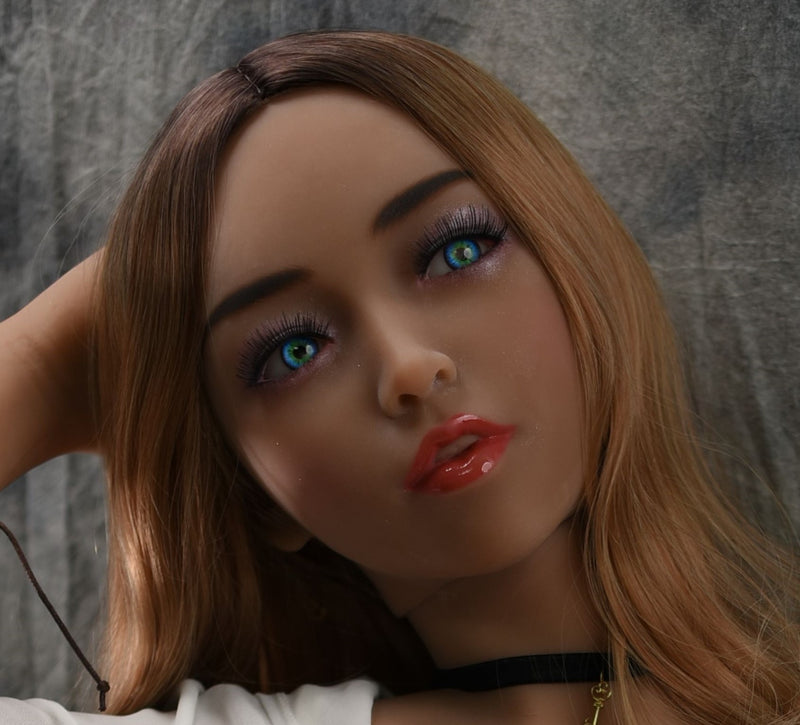 YouQ Head - Kopf für Sexpuppen - M16-kompatibel - Braun video